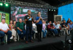 Interprete de Libras (Unaf), Anderson Arruda e primeira-dama de MT Virginia Mendes