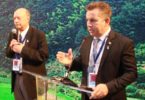 O governador Mauro Mendes durante a palestra