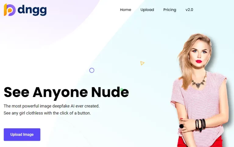 Página inicial do DeepNude