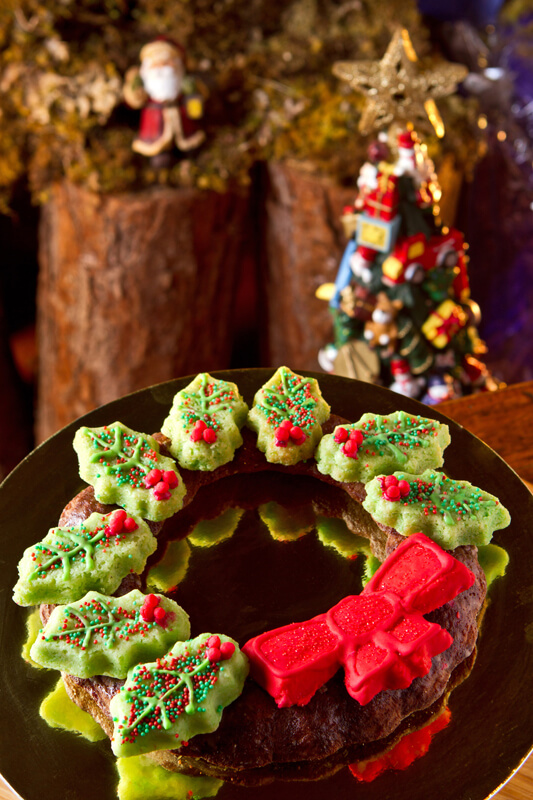 Massa Especial Com Cogumelos Coroa Doce de Natal foto Kadu Schiavo - Massa especial com cogumelos