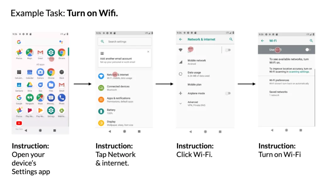 interface de voz com IA da google