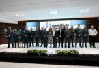 Primeira-dama de MT Virginia Mendes e governador Mauro Mendes na cerimônia Medalha do Guardião do Paiaguás