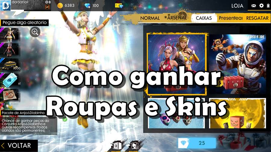 ganhar Skin de graça no Free Fire ganhar Skin de graça no Free Fire