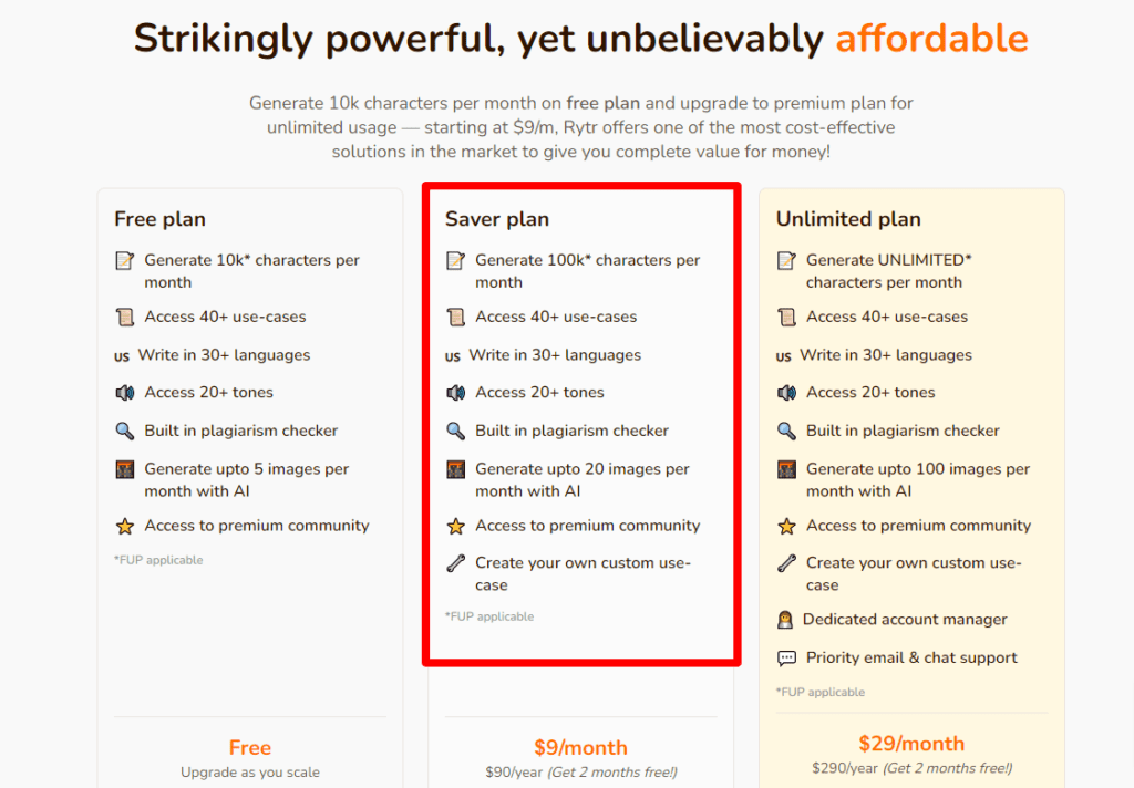 Rytr-Pricing-1024X712-1 Preços Rytr