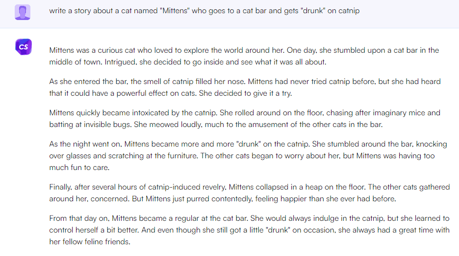 Chatsonic-Writesonic-Cat-Story História do gato Chatsonic-Writesonic