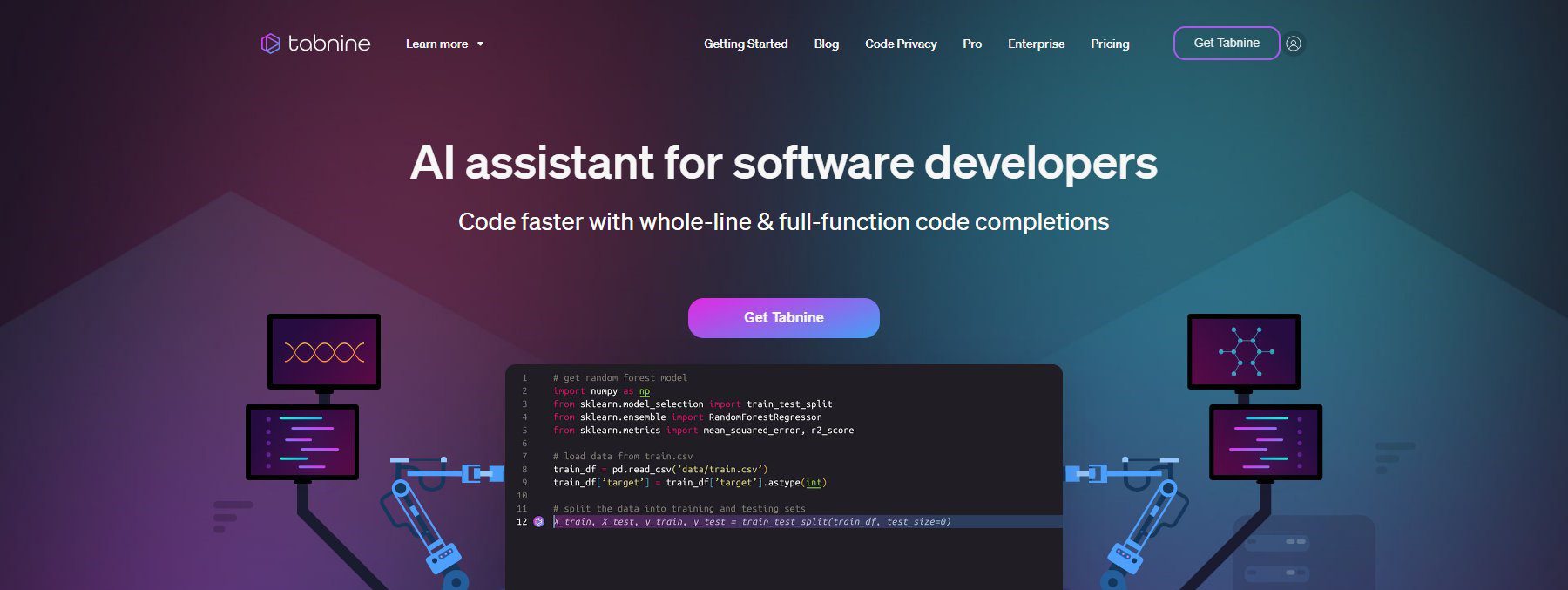 Tabnine-Homepage-May-2023-1 Tabnine - Homepage Maio 2023