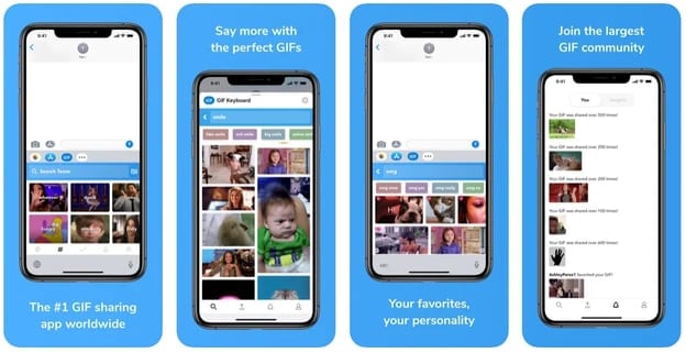 Teclado GIF móvel Tenor