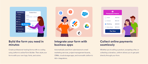 Jotform-Saas-Examples-1-1 Jotform como um construtor de formulários