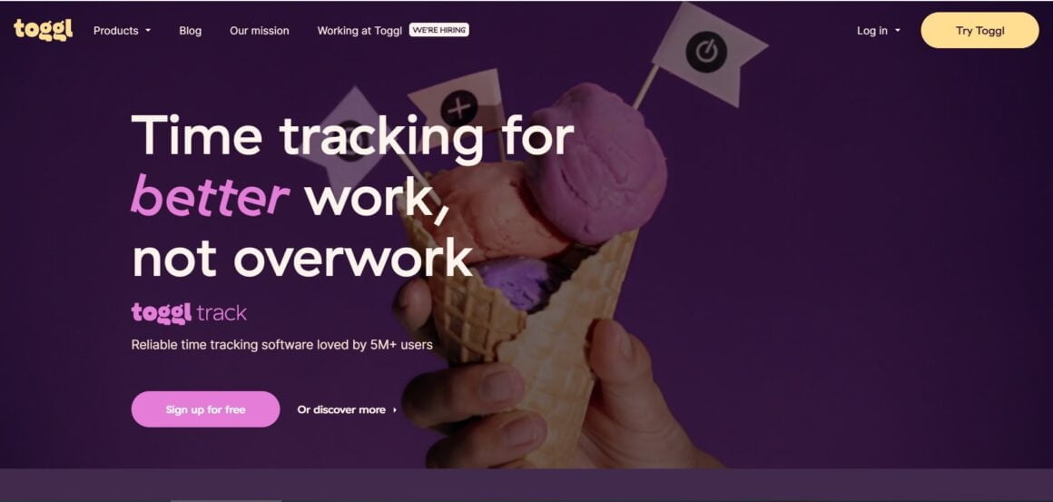 Best-Saas-Examples-Toggl-1160X553-1-1 Toggl - Melhores exemplos de SaaS