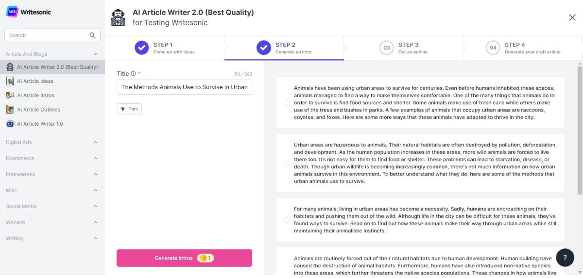 Writesonic-Article-Writer-Intros-1 Introduções do Writer, Writesonic Article
