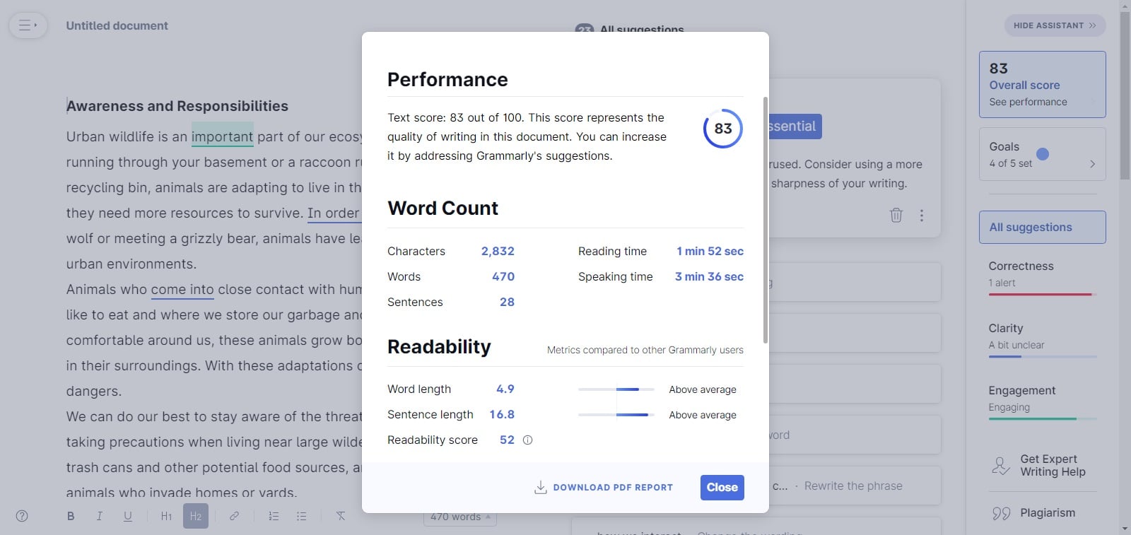 Grammarly-Score-Writesonic-Review-1 Pontuação gramatical - Writesonic review