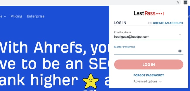 Lastpass-Chrome-Extension Melhores extensões do Chrome para produtividade: Lastpass
