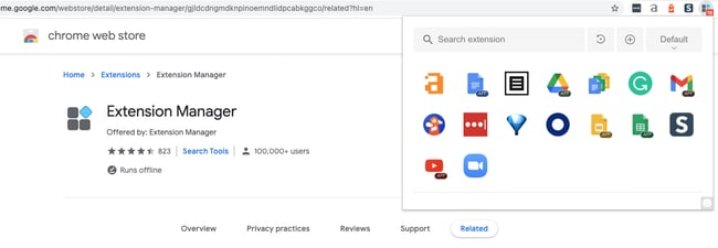 Extensions-Manager-Chrome-Extension Melhores extensões do Chrome para produtividade: Gerenciador de extensões