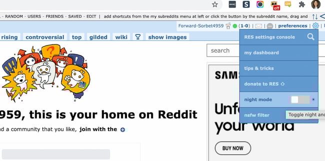 Reddit-Enhancement-Suite-Chrome-Extension Extensões do Chrome para mídias sociais: Reddit Enhancement Suite