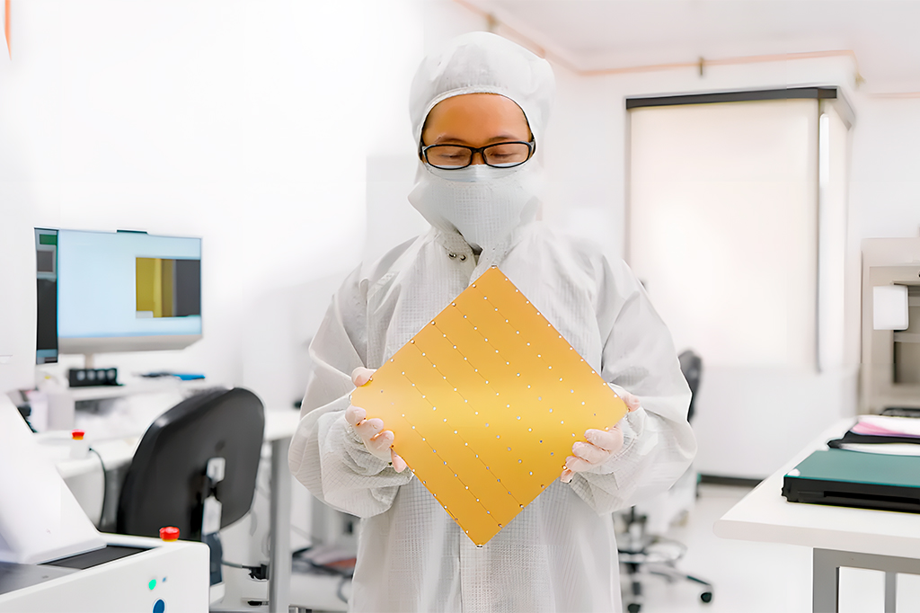 Si_465_Tech_Chip_Layout_Site Imagem de um homem segurando o chip Cerebras WSE-3.