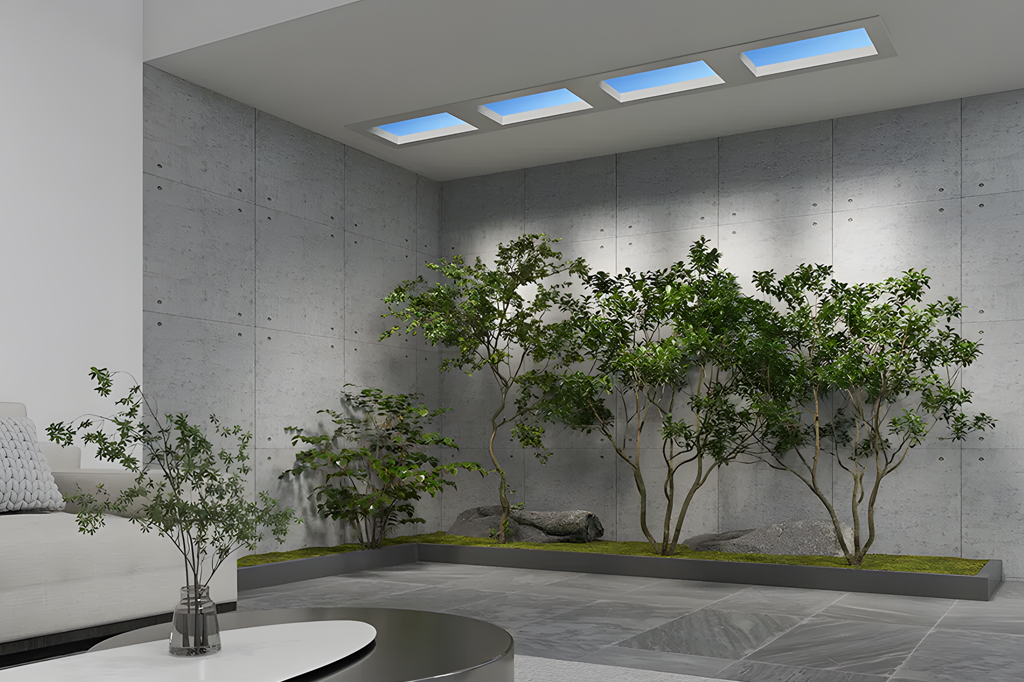 Si_467_Tech_01_Lâmpada Ambiente iluminado pela lâmpada P20 Rooflight, da marca chinesa Yeelight.