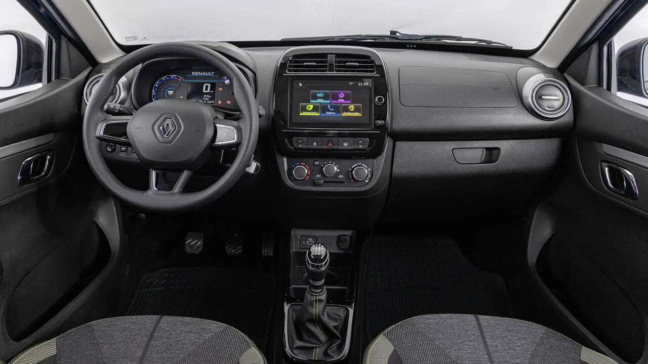 Renault Kwid Com Desconto: O Carro Mais Acessível Do Brasil Ficou Ainda Mais Barato 89 Renault Kwid interno