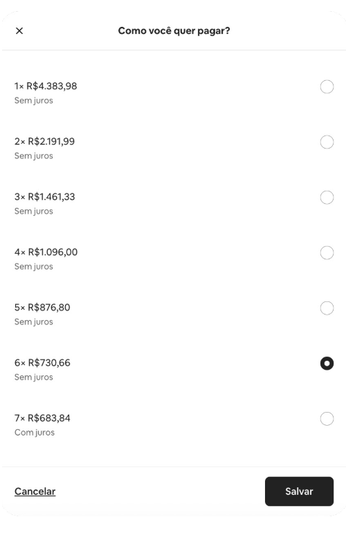 airbnb parcelamento