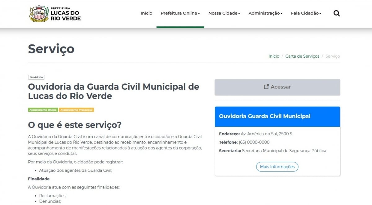 Prefeitura Disponibiliza Canal De Ouvidoria Para Atendimento À População Sobre A Atuação Da Gcm 78 146555975820250729131842