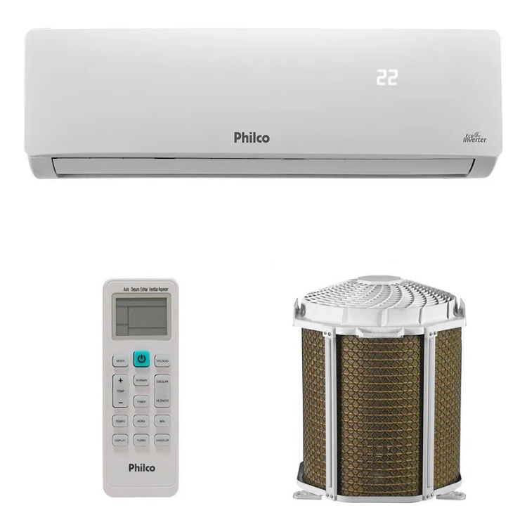 Split Inverter Philco, controle e unidade externa