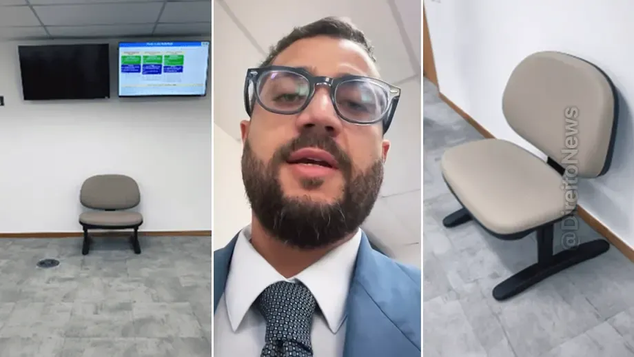 video gordofobia verniz acessibilidade advogado sobre cadeira isolada forum