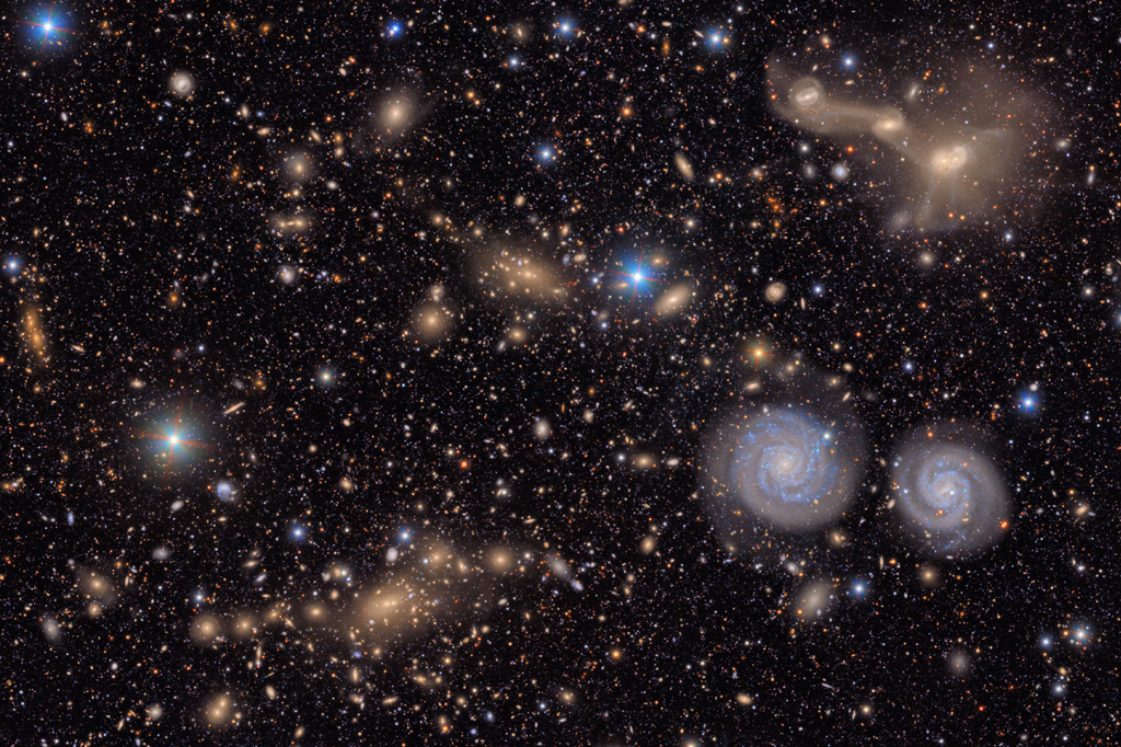 Si_478_Vera_Rubin_1 Imagem de galáxias capturada pelo Observatório Vera Rubin.