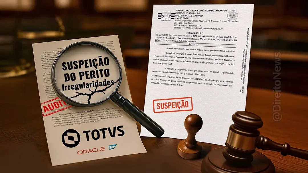 justica suspende processo arguicao suspeicao perito vinculos big techs