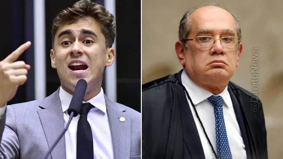nikolas ferreira reage gilmar mendes diz que senado pode julgar ministros stf
