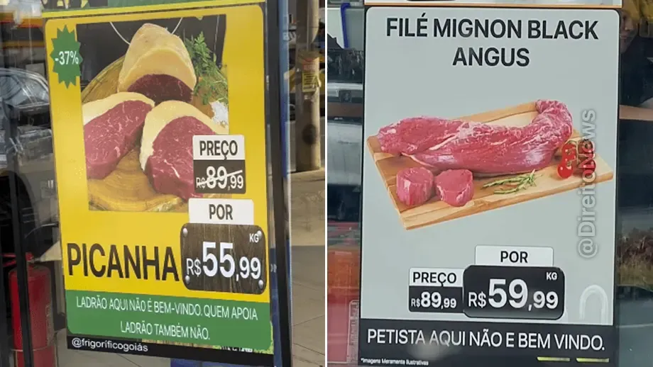 publicidade discriminatoria juiz manda frigorifico tirar faixa petista aqui nao bem vindo