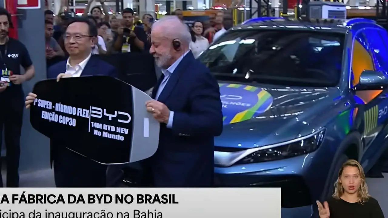 Inauguração fábrica da BYD