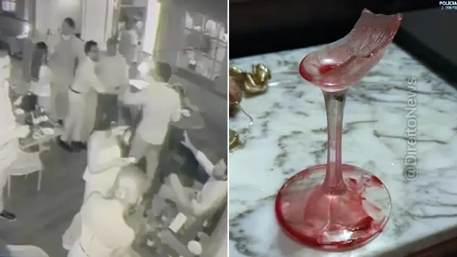 corte profundo rosto veja momento advogado agride homem taca vinho df