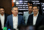 O governador Mauro Mendes, durante a coletiva