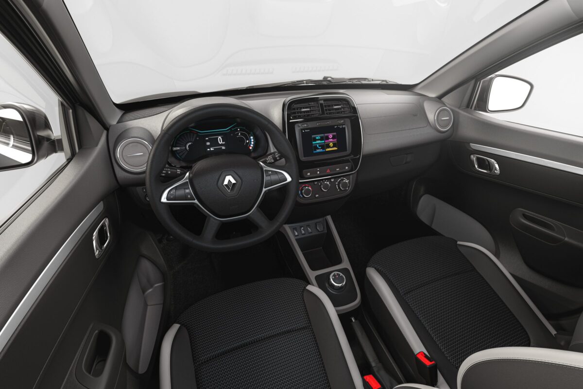 Interior-Renault-Kwid-E-Tech Renault Kwid E-Tech para financiamento