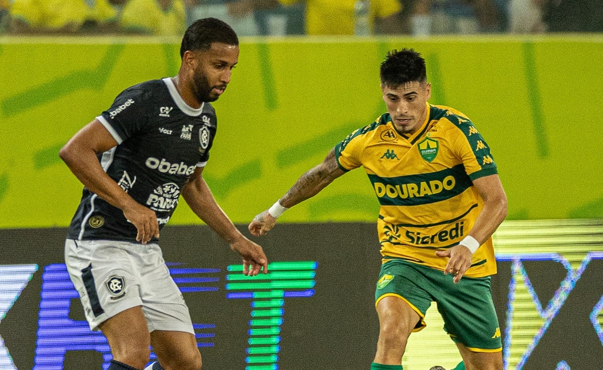 Lance De Cuiabá X Remo. Imagem: Asscom Dourado Lance de Cuiabá x Remo. Imagem: AssCom Dourado