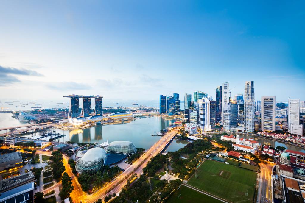 Central Business District, Singapore City Singapura, panorâmica
