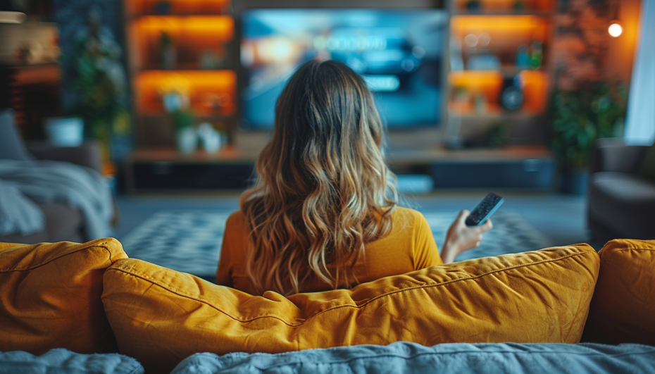 Mulher-Assistindo-Tv mulher assistindo tv