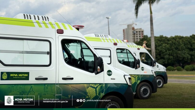 Nova Mutum Investe R$ 1,1 Milhão Em Três Novas Ambulâncias Para Frota De Saúde 1 2025 word2