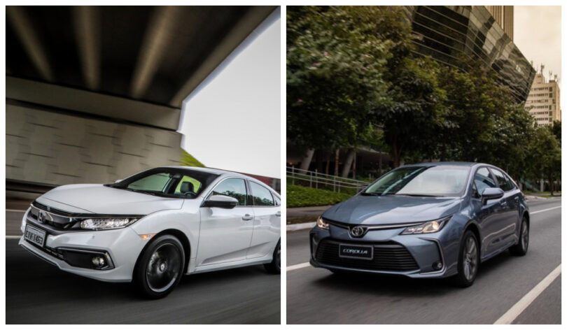 Comparativo: Toyota Corolla Altis Premium Vs Honda Civic Touring - Sedans Até R$ 100 Mil 1 2025 word3