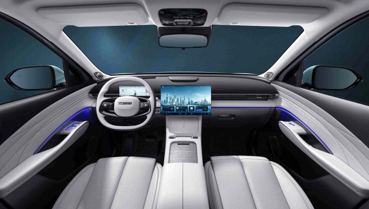 Interior-Omoda-7 Novos SUVs híbridos da Omoda