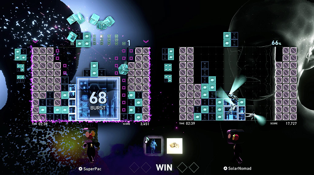 Captura de tela do jogo Lumines Arise