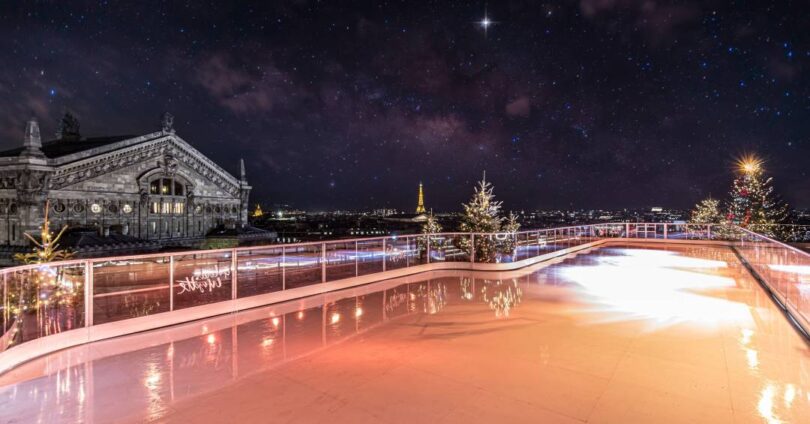 Galeries Lafayette Em Paris Recebe Nova Atração: Pista De Patinação No Gelo 1 2025 word1