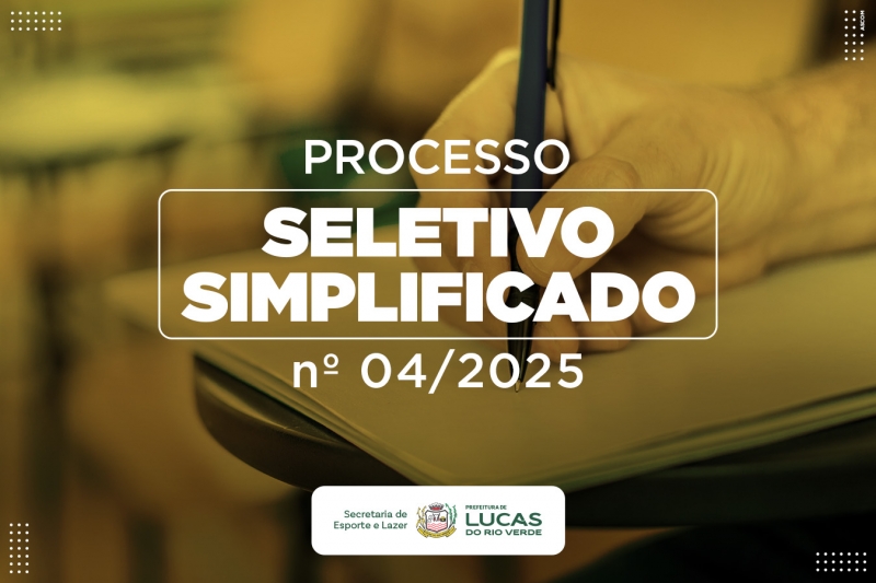 Inscrições Abertas: Processo Seletivo Da Secretaria De Esporte E Lazer Até 20 De Maio 1 2025 word2