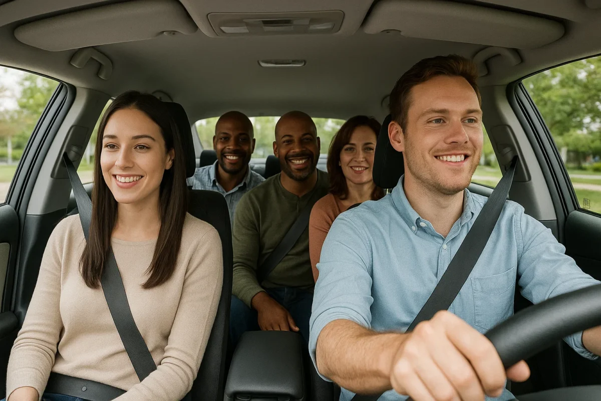 Pode 4 passageiros no Uber