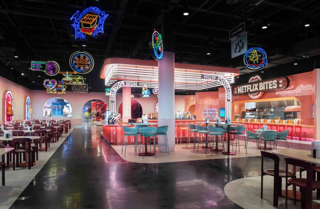 Netflix House Filadelfia, Netflix bites, restaurante