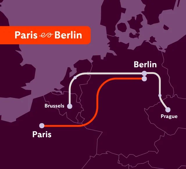 Mapa Paris Berlim Mapa Paris-Berlim