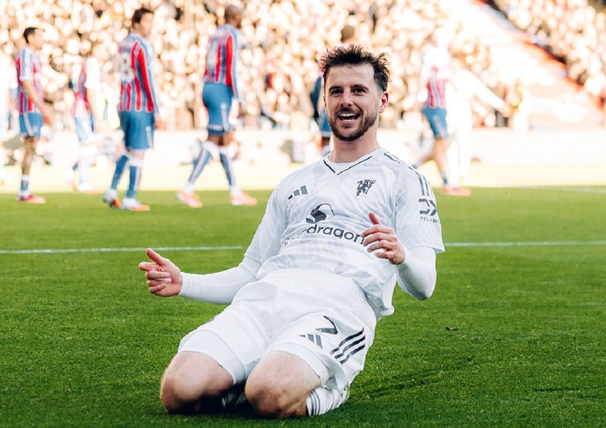 Lance de Crystal Palace x Manchester United. Imagem: Divulgação Manchester United