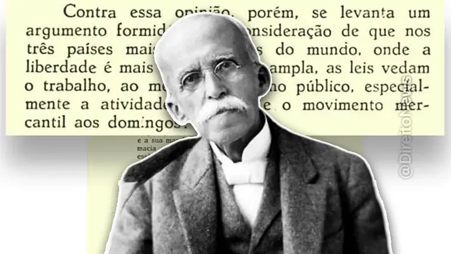Descanso Domingos Tema Enfrentado Rui Barbosa Permanece Atual descanso domingos tema enfrentado rui barbosa permanece atual