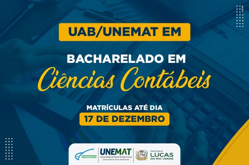 Matrículas Abertas Para Ciências Contábeis Na Uab/Unemat A Partir De Hoje (15) 1 2025 word3