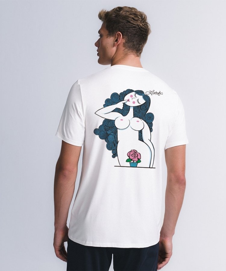 Camiseta da collab entre INSIDER e Ziraldo do signo de Virgem