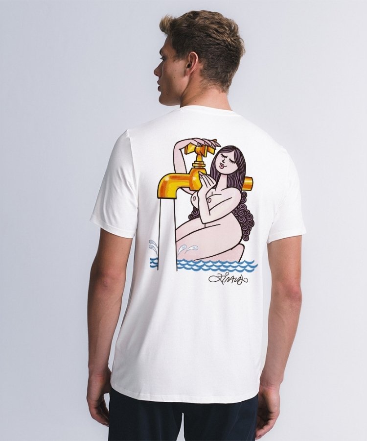 Camiseta da collab entre INSIDER e Ziraldo do signo de Aquário